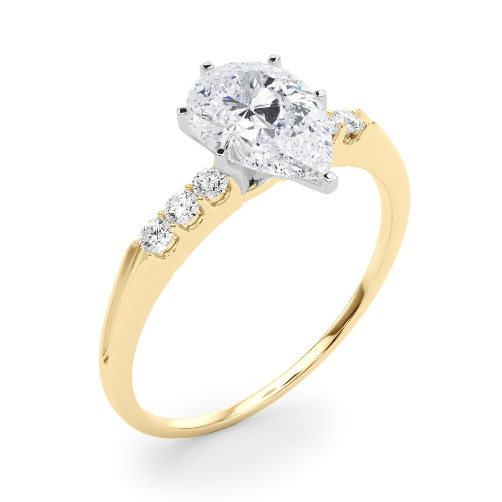 Eternal Prong-Set Round Diamond Engagement Ring in 10K/14K gold and platinum with certified lab-grown or natural diamonds