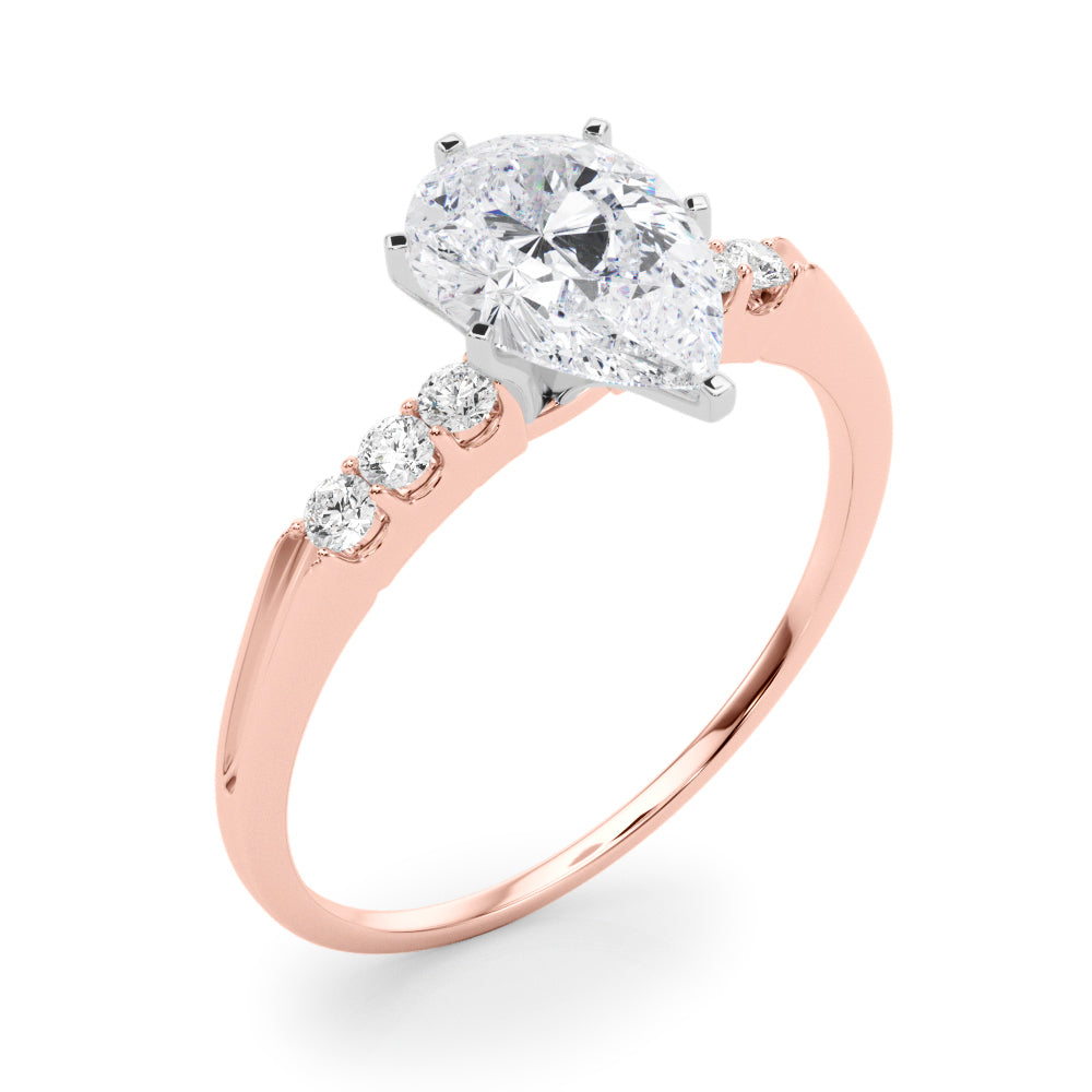 Eternal Prong-Set Round Diamond Engagement Ring in 10K/14K gold and platinum with certified lab-grown or natural diamonds