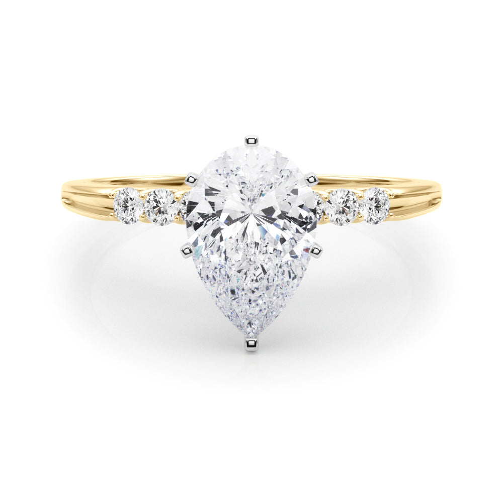 Eternal Prong-Set Round Diamond Engagement Ring in 10K/14K gold and platinum with certified lab-grown or natural diamonds