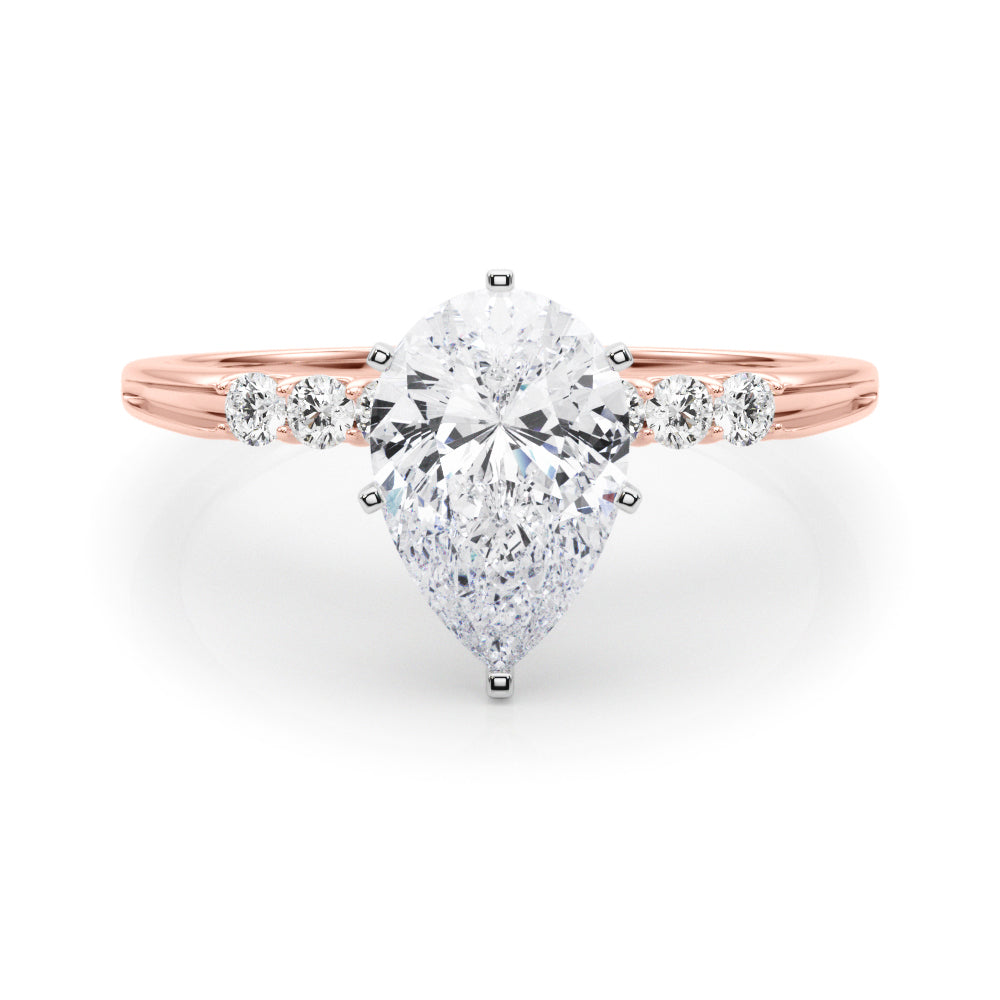 Eternal Prong-Set Round Diamond Engagement Ring in 10K/14K gold and platinum with certified lab-grown or natural diamonds