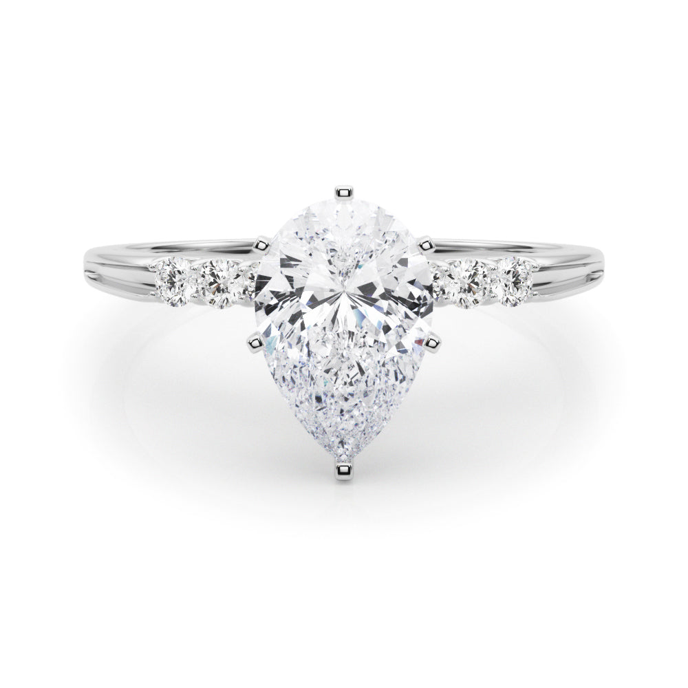 Eternal Prong-Set Round Diamond Engagement Ring in 10K/14K gold and platinum with certified lab-grown or natural diamonds