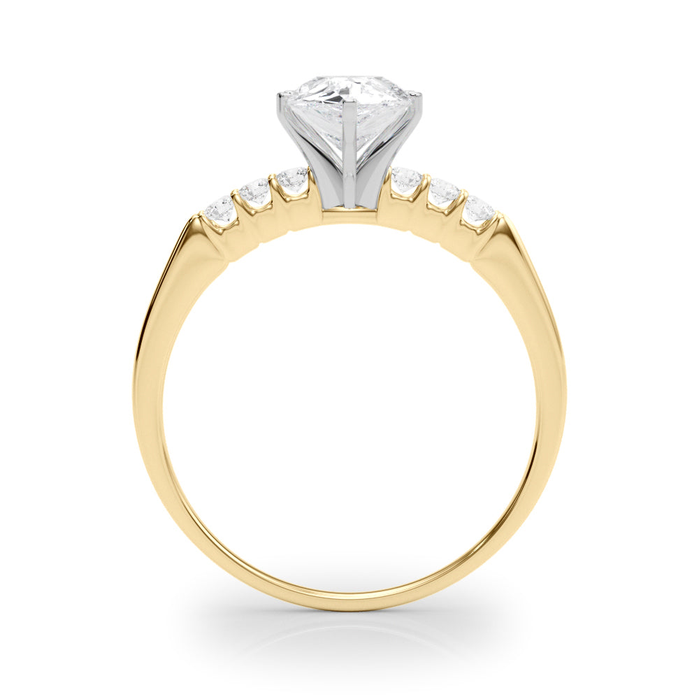 Eternal Prong-Set Round Diamond Engagement Ring in 10K/14K gold and platinum with certified lab-grown or natural diamonds