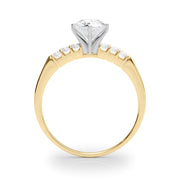 Eternal Prong-Set Round Diamond Engagement Ring in 10K/14K gold and platinum with certified lab-grown or natural diamonds