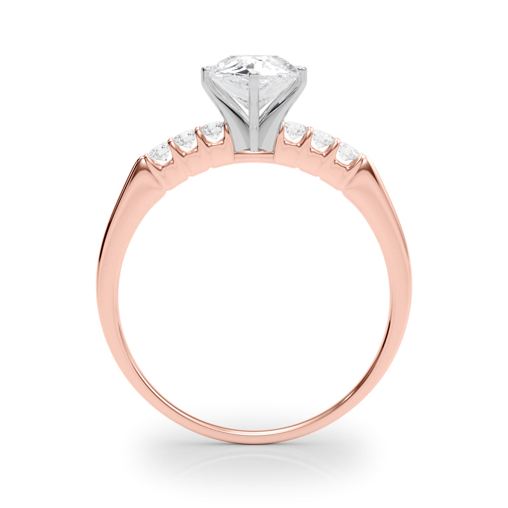 Eternal Prong-Set Round Diamond Engagement Ring in 10K/14K gold and platinum with certified lab-grown or natural diamonds