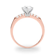 Eternal Prong-Set Round Diamond Engagement Ring in 10K/14K gold and platinum with certified lab-grown or natural diamonds