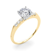Eternal Prong-Set Round Diamond Engagement Ring in 10K/14K gold and platinum with certified lab-grown or natural diamonds