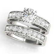 Brilliant Channel-Set Round Diamond Engagement Ring in 10K/14K gold and platinum with certified lab-grown or natural diamonds
