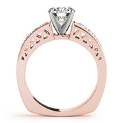 Brilliant Channel-Set Round Diamond Engagement Ring in 10K/14K gold and platinum with certified lab-grown or natural diamonds