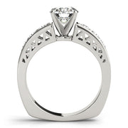 Brilliant Channel-Set Round Diamond Engagement Ring in 10K/14K gold and platinum with certified lab-grown or natural diamonds