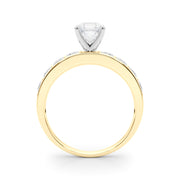 Majestic Channel-Set Round Diamond Engagement Ring in 10K/14K gold and platinum with certified lab-grown or natural diamonds