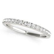 Straight Diamond Half Eternity Ring in Gold & Platinum