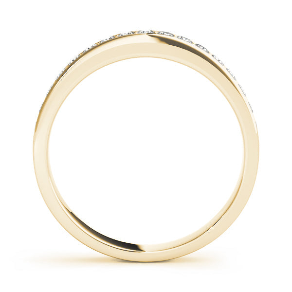 Channel Set Half Eternity Ring in Gold & Platinum