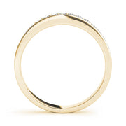 Channel Set Half Eternity Ring in Gold & Platinum