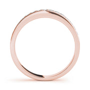 Channel Set Half Eternity Ring in Gold & Platinum
