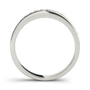 Channel Set Half Eternity Ring in Gold & Platinum