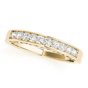 Channel Set Half Eternity Ring in 10K/14K gold and platinum with certified lab-grown or natural diamonds