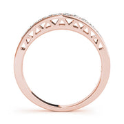 Channel Set Half Eternity Ring in Gold & Platinum