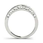 Channel Set Half Eternity Ring in Gold & Platinum
