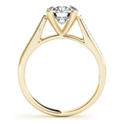 Enchanted Channel-Set Round Diamond Engagement Ring in 10K/14K gold and platinum with certified lab-grown or natural diamonds