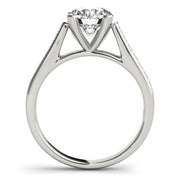 Enchanted Channel-Set Round Diamond Engagement Ring in 10K/14K gold and platinum with certified lab-grown or natural diamonds