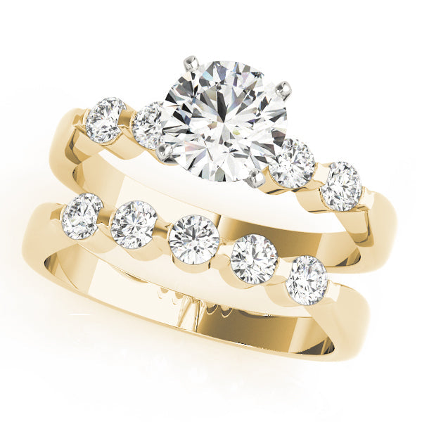 Adored Prong-Set Round Diamond Engagement Ring in 10K/14K gold and platinum with certified lab-grown or natural diamonds