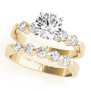 Adored Prong-Set Round Diamond Engagement Ring in 10K/14K gold and platinum with certified lab-grown or natural diamonds
