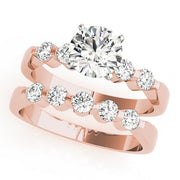 Adored Prong-Set Round Diamond Engagement Ring in 10K/14K gold and platinum with certified lab-grown or natural diamonds