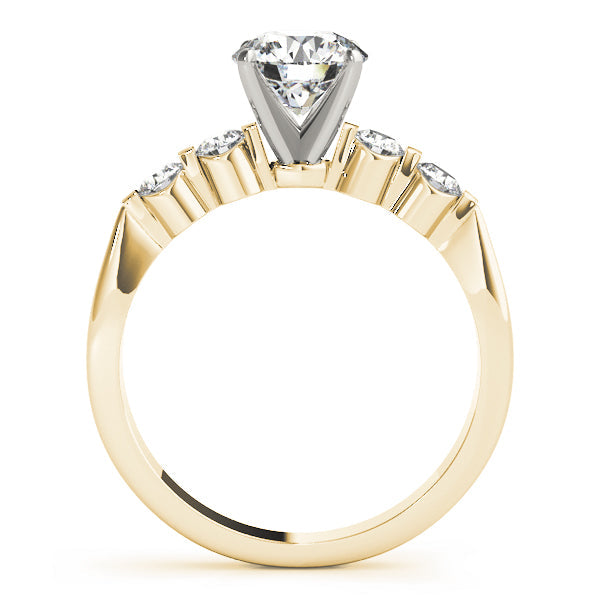 Adored Prong-Set Round Diamond Engagement Ring in 10K/14K gold and platinum with certified lab-grown or natural diamonds