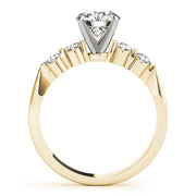 Adored Prong-Set Round Diamond Engagement Ring in 10K/14K gold and platinum with certified lab-grown or natural diamonds