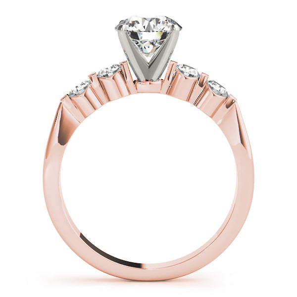 Adored Prong-Set Round Diamond Engagement Ring in 10K/14K gold and platinum with certified lab-grown or natural diamonds