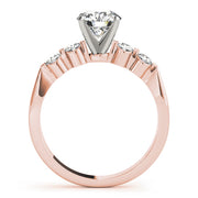 Adored Prong-Set Round Diamond Engagement Ring in 10K/14K gold and platinum with certified lab-grown or natural diamonds