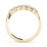 Bar Set Half Eternity Ring in Gold & Platinum