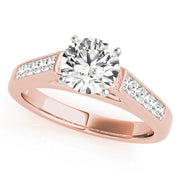 Classic Fancy Shape Princess Diamond Engagement Ring in 10K/14K gold and platinum with certified lab-grown or natural diamonds
