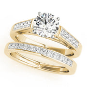 Classic Fancy Shape Princess Diamond Engagement Ring in 10K/14K gold and platinum with certified lab-grown or natural diamonds