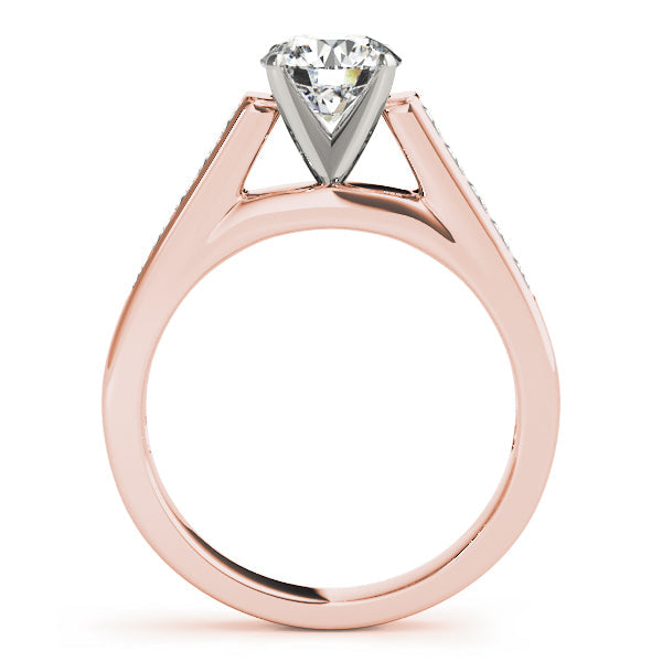 Classic Fancy Shape Princess Diamond Engagement Ring in 10K/14K gold and platinum with certified lab-grown or natural diamonds