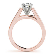 Classic Fancy Shape Princess Diamond Engagement Ring in 10K/14K gold and platinum with certified lab-grown or natural diamonds