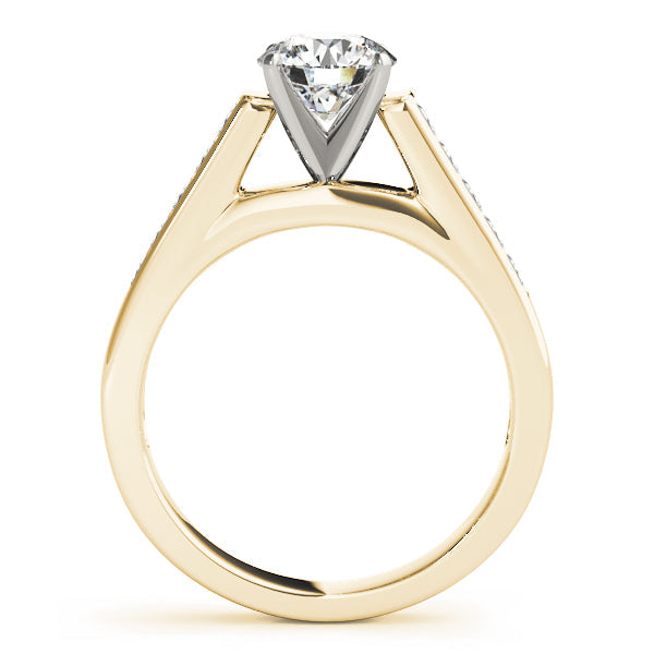 Classic Fancy Shape Princess Diamond Engagement Ring in 10K/14K gold and platinum with certified lab-grown or natural diamonds