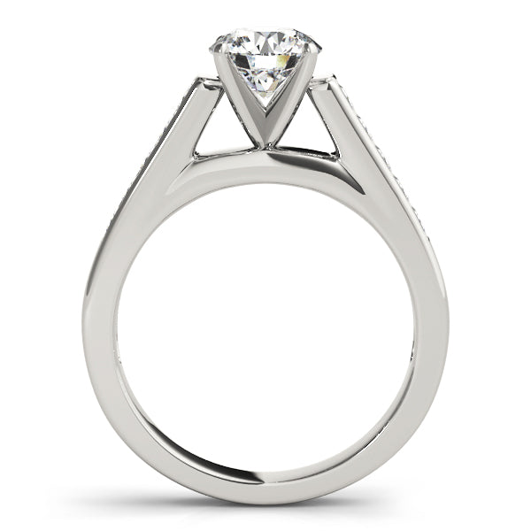 Classic Fancy Shape Princess Diamond Engagement Ring in 10K/14K gold and platinum with certified lab-grown or natural diamonds