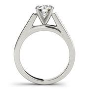 Classic Fancy Shape Princess Diamond Engagement Ring in 10K/14K gold and platinum with certified lab-grown or natural diamonds