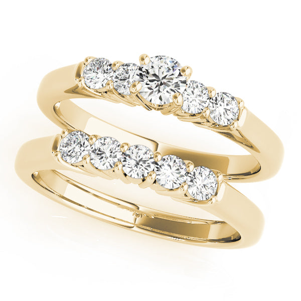 Elegant Prong-Set Round Diamond Engagement Ring in 10K/14K gold and platinum with certified lab-grown or natural diamonds