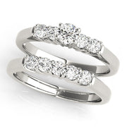 Elegant Prong-Set Round Diamond Engagement Ring in 10K/14K gold and platinum with certified lab-grown or natural diamonds