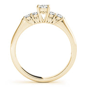Elegant Prong-Set Round Diamond Engagement Ring in 10K/14K gold and platinum with certified lab-grown or natural diamonds