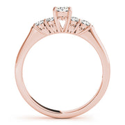 Elegant Prong-Set Round Diamond Engagement Ring in 10K/14K gold and platinum with certified lab-grown or natural diamonds