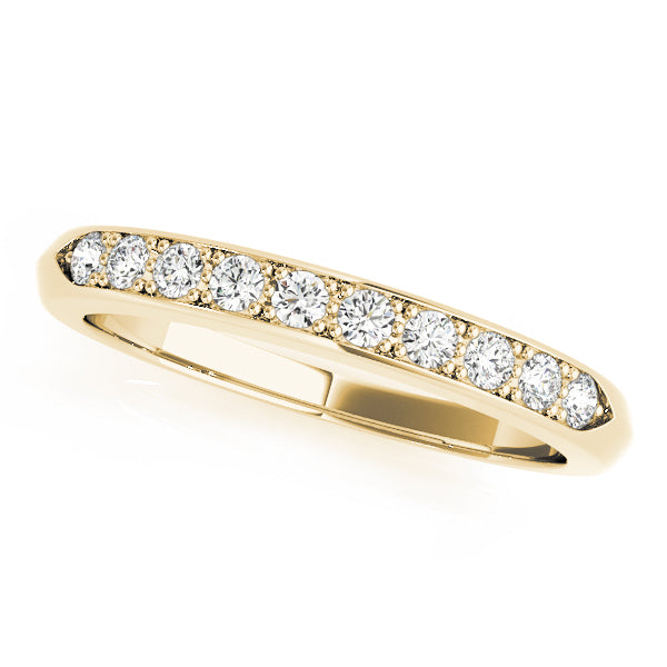 Channel Set Half Eternity Ring in 10K/14K gold and platinum with certified lab-grown or natural diamonds