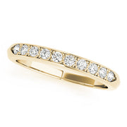 Channel Set Half Eternity Ring in 10K/14K gold and platinum with certified lab-grown or natural diamonds