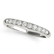 Channel Set Half Eternity Ring in Gold & Platinum