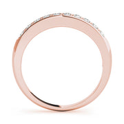 Channel Set Half Eternity Ring in Gold & Platinum
