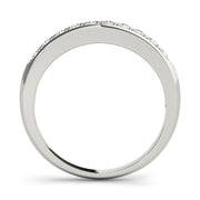 Channel Set Half Eternity Ring in Gold & Platinum