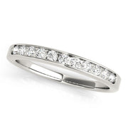 Channel Set Half Eternity Ring in Gold & Platinum