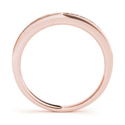 Channel Set Half Eternity Ring in Gold & Platinum
